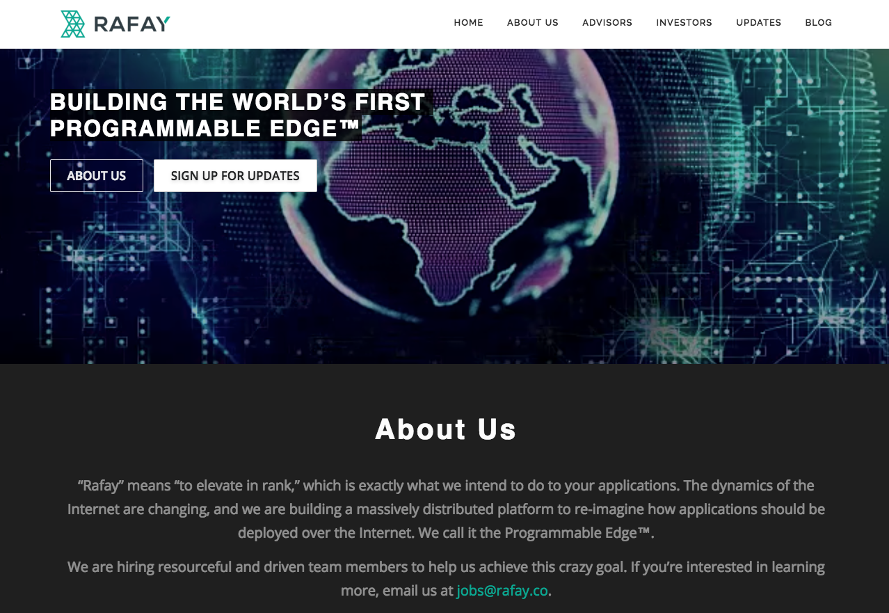 Rafay - FIRST PROGRAMMABLE EDGE™ gallery image