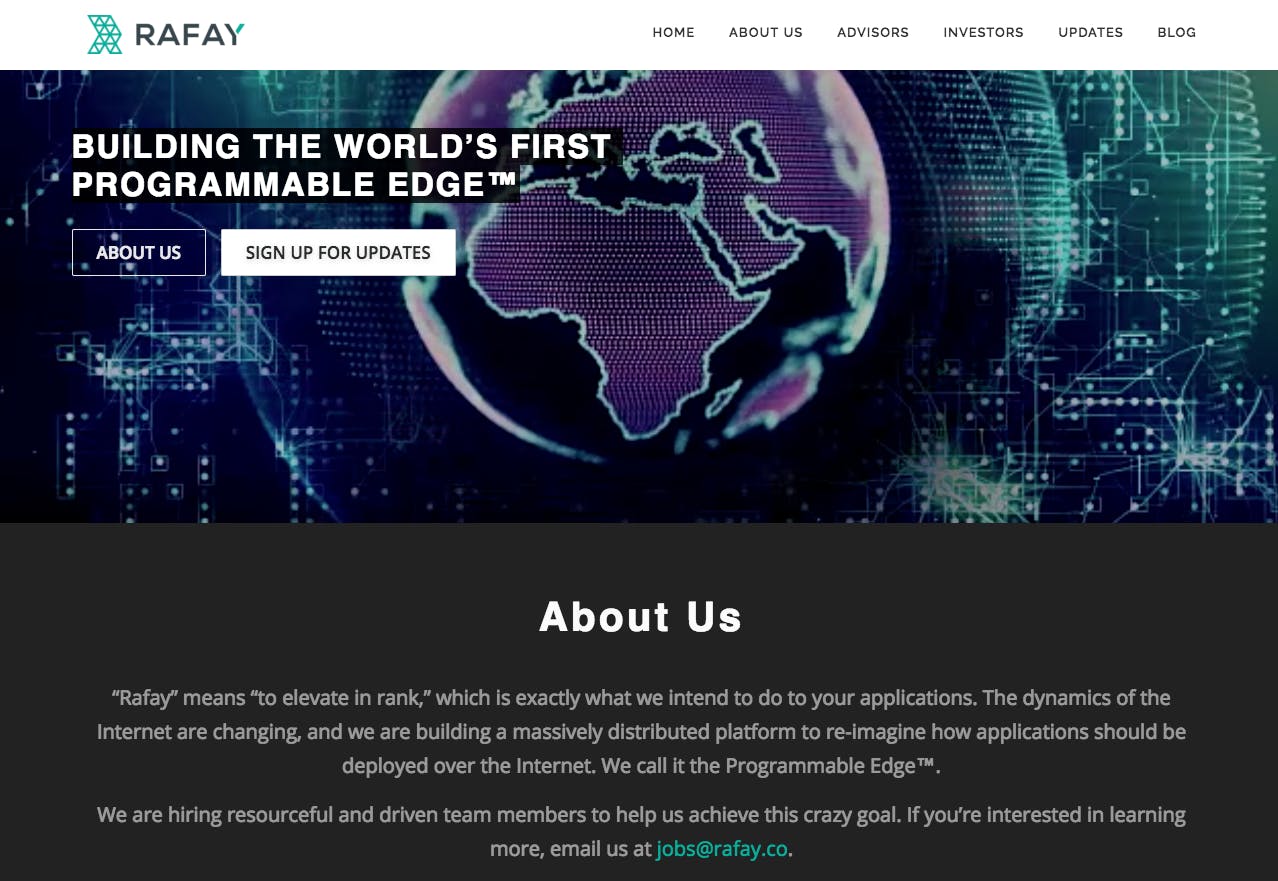 Rafay - FIRST PROGRAMMABLE EDGE™ media 1