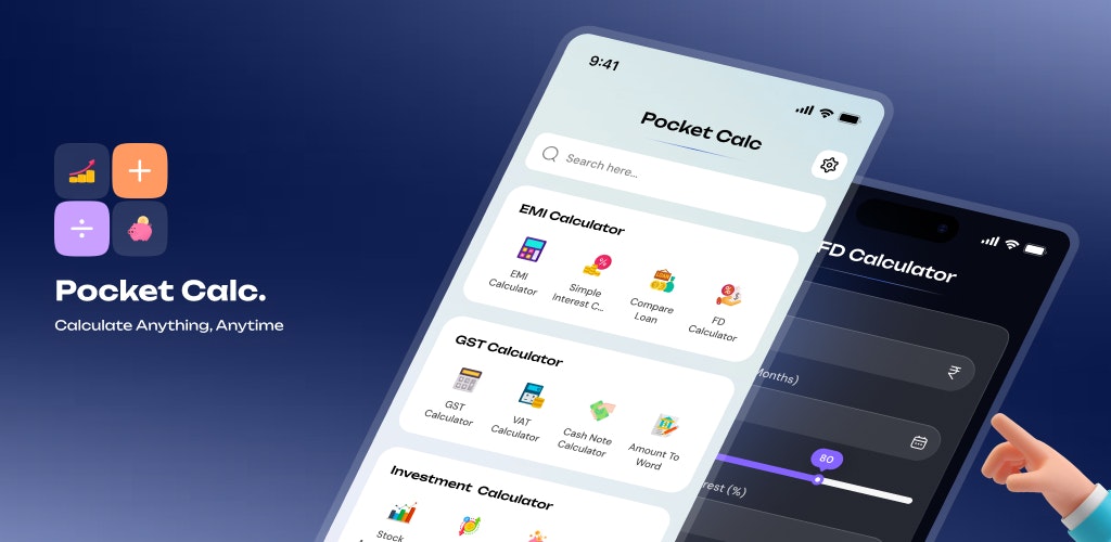 PocketCalc 2.0 - बुद्धिमान।सरल।ऑल - इन - वन मीडिया 8