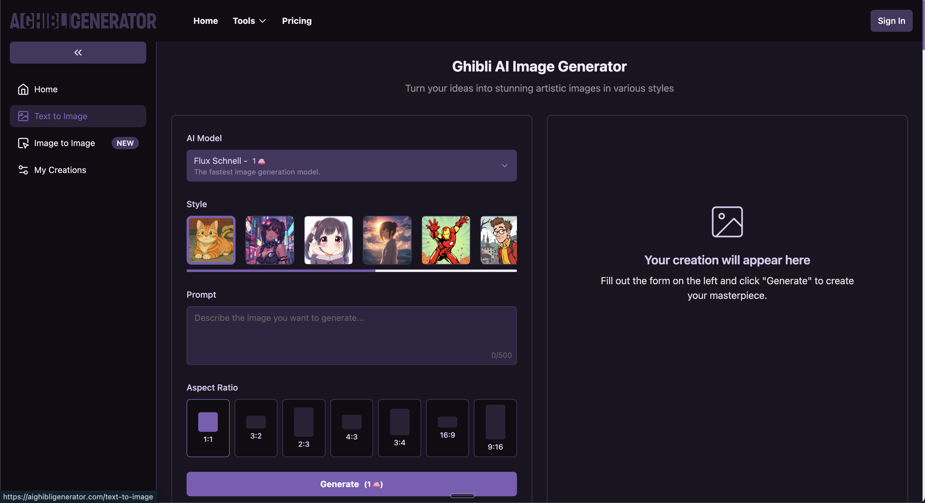 Ghibli AI Image Generator gallery image