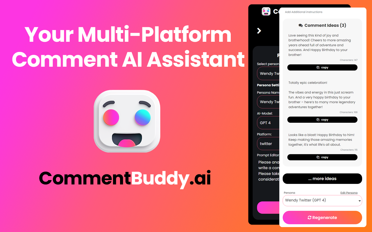 commentbuddy-ai - Effortless AI-powered commenting, across platforms