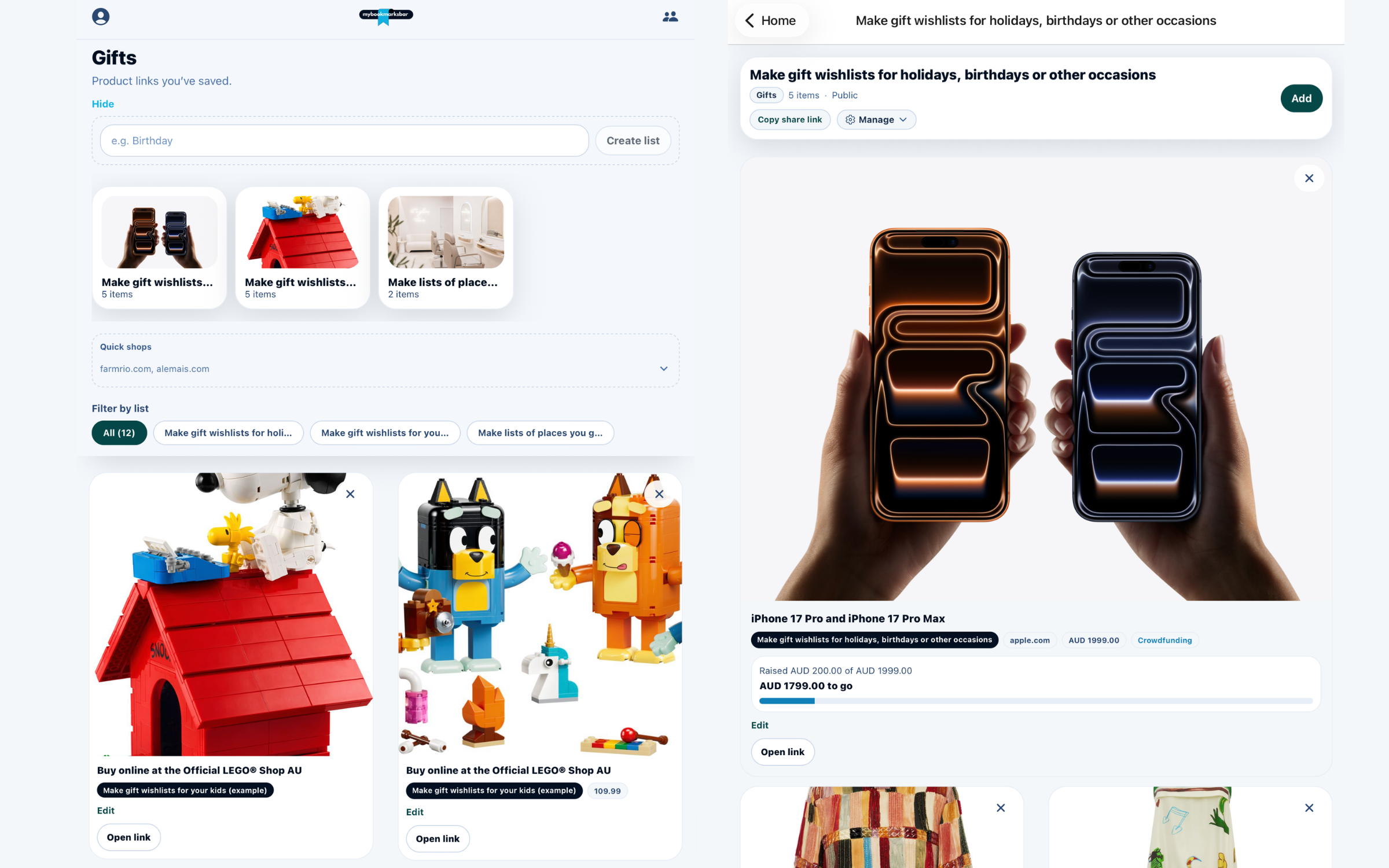 My Bookmarks Bar gallery image