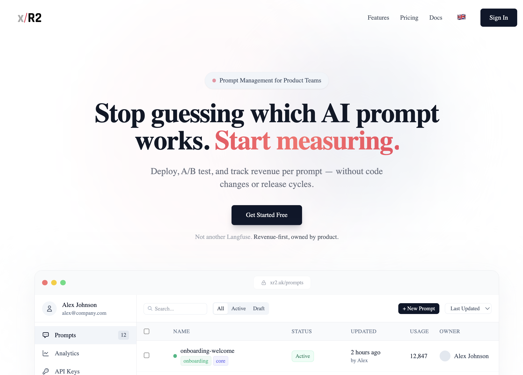 xR2 Prompt Manager gallery image