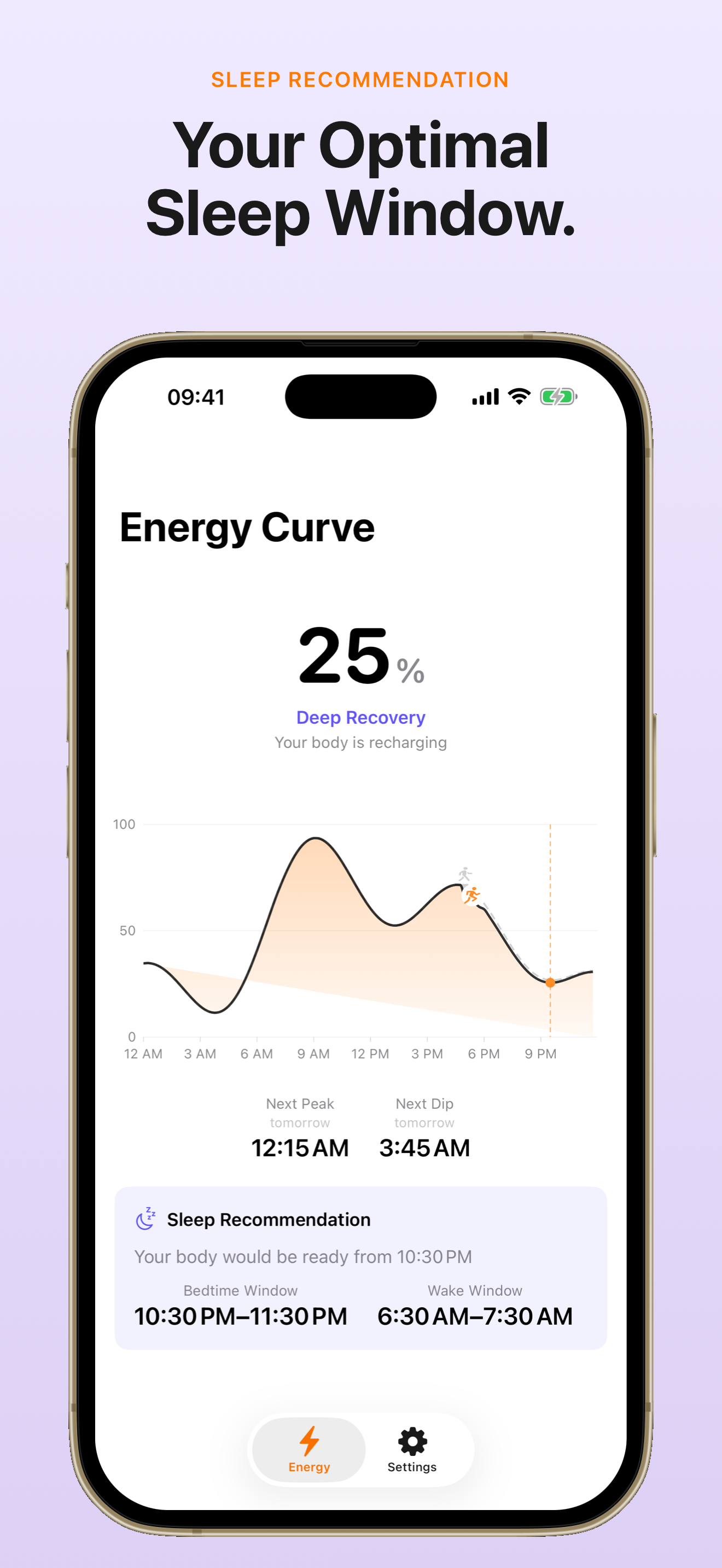 Circadian Energy - Screenshot 2 showing product features and functionality