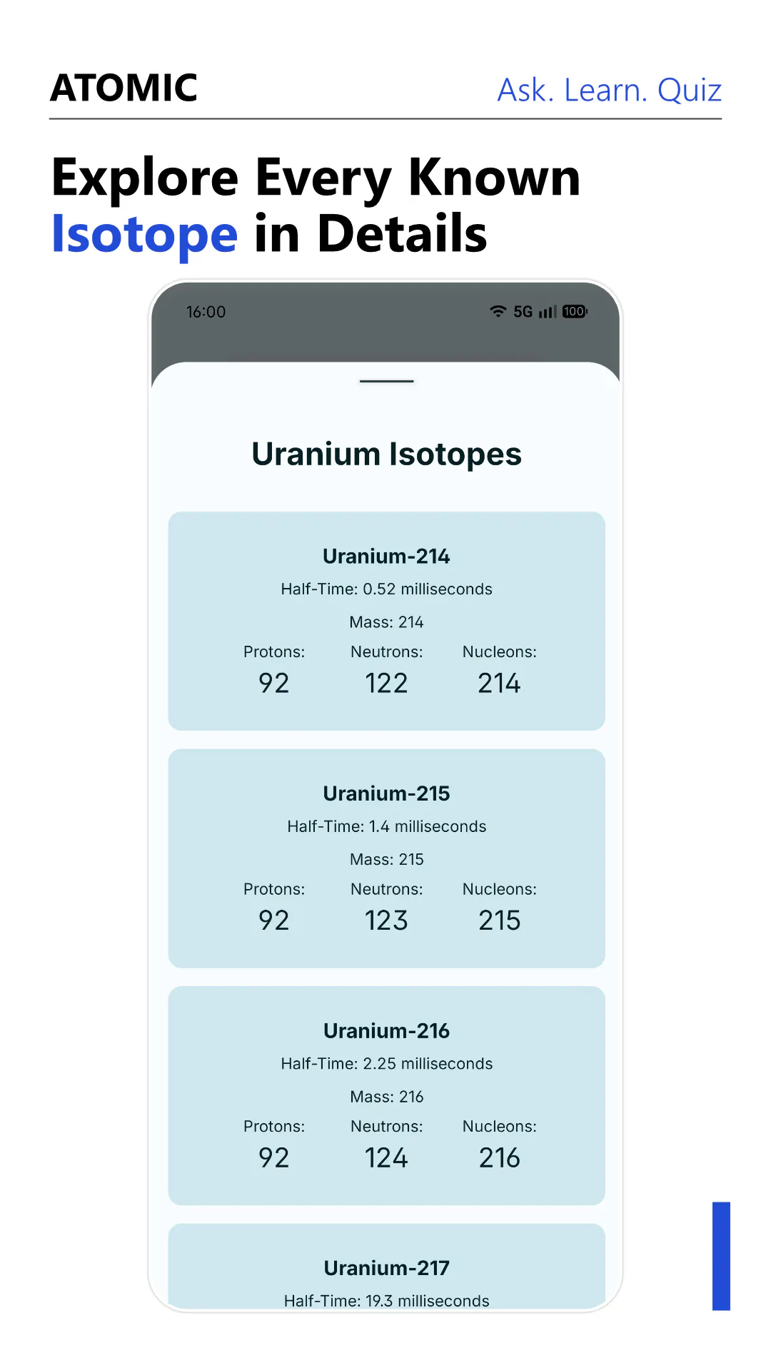 Atomic - Periodic Table: 'Ask Atomic' gallery image