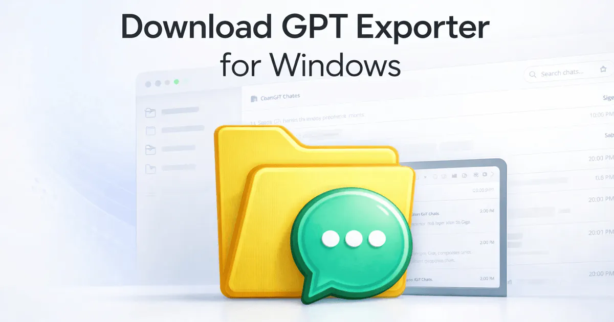 GPT Exporter 제품 배너