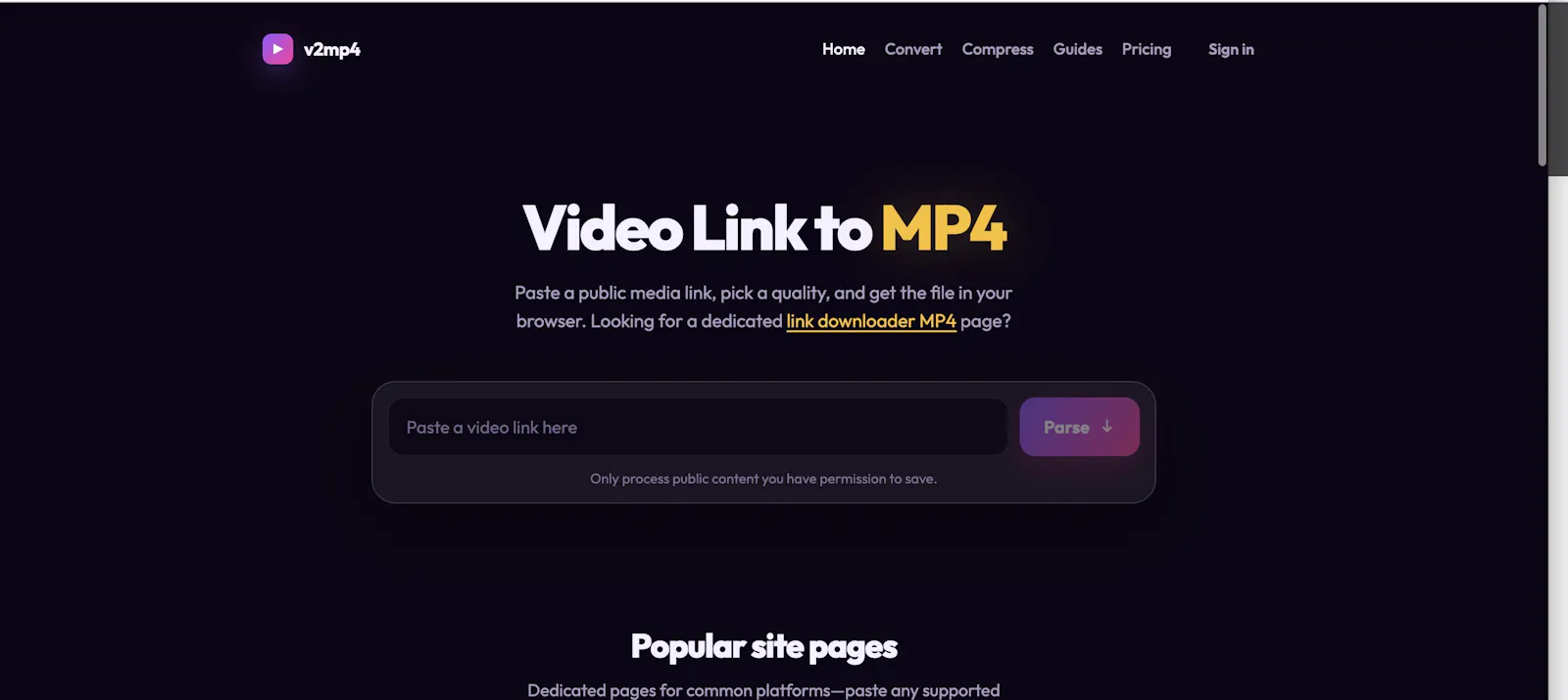 vid2mp4 screenshot 1