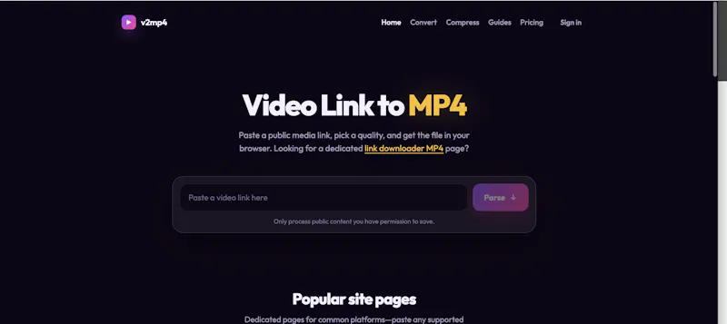 vid2mp4 screenshot 1