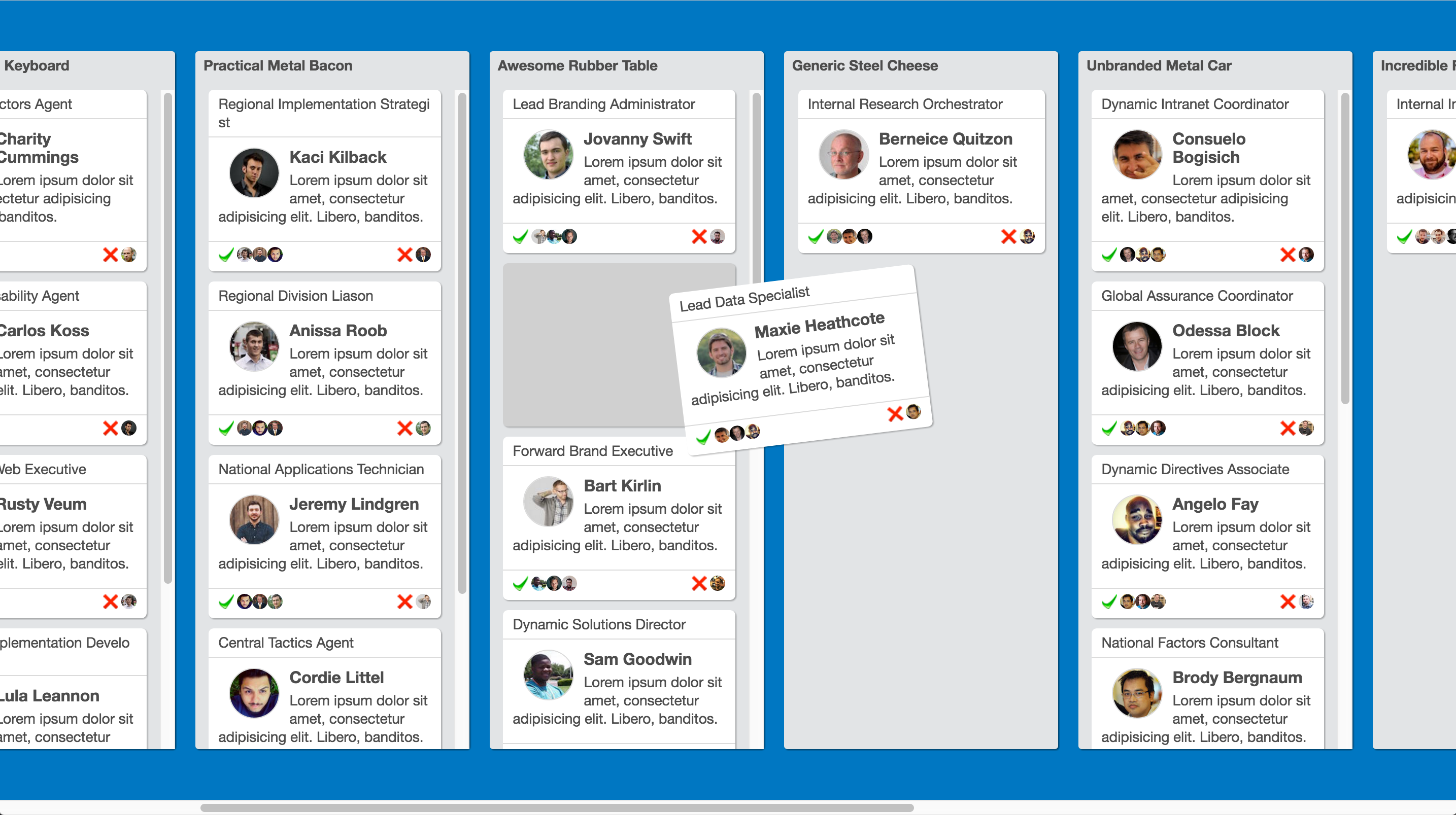 React trello board gallery image