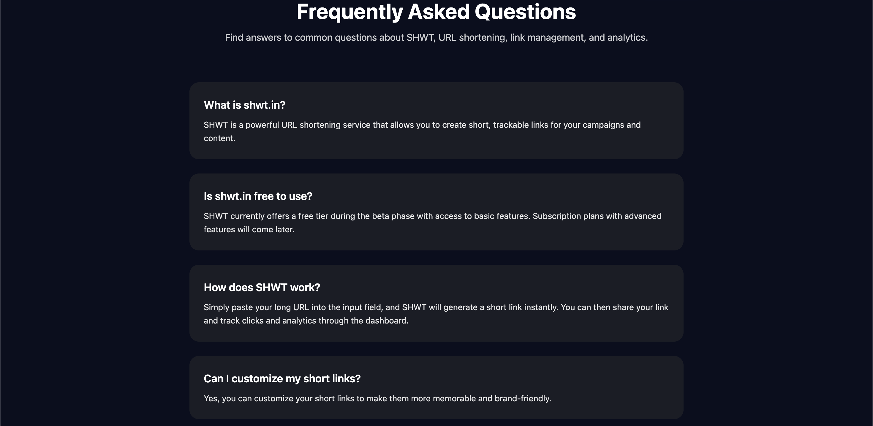 SHWT Free URL Shortener gallery image