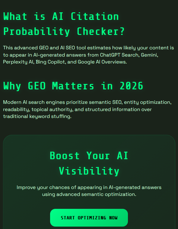 AI Citation Probability Checker  gallery image