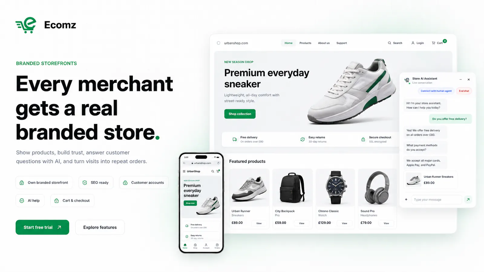 Ecomz AI Multi-Tenant SAAS Store Builder screenshot 11