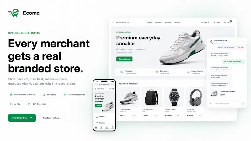 Ecomz AI Multi-Tenant SAAS Store Builder screenshot 11