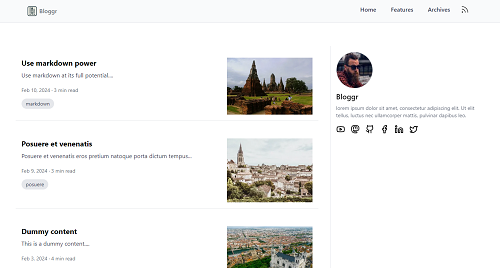 bloggrify - マークダウンファイルから数分で展開されたブログまでメディア3