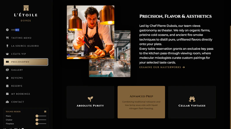  Premium Restaurant website template screenshot 5