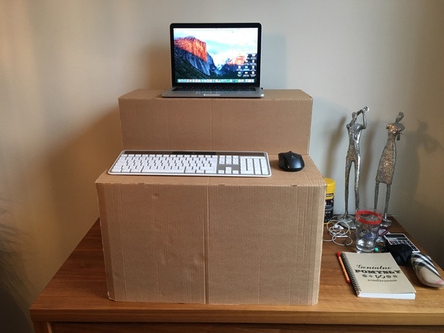 DIY standing desk gallery image