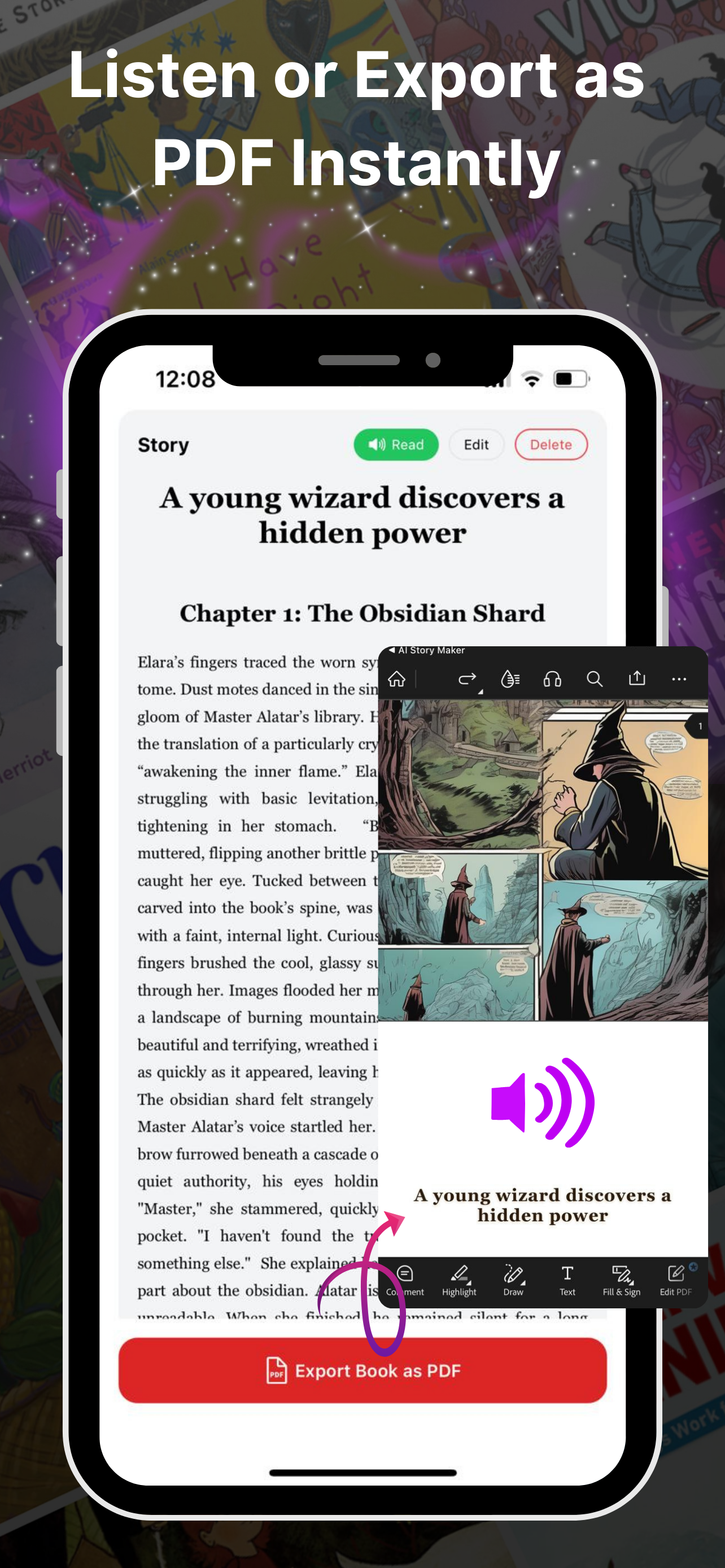 AI Storyteller: Book Creator - Turn your ideas into full books with AI ๋ฏธ๋์ด 7