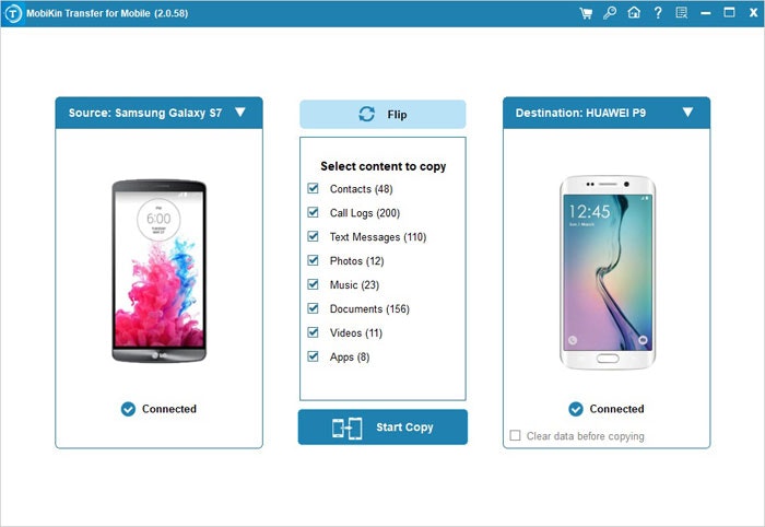 Mobikin -Transfer für Mobilgeräte Medien 2