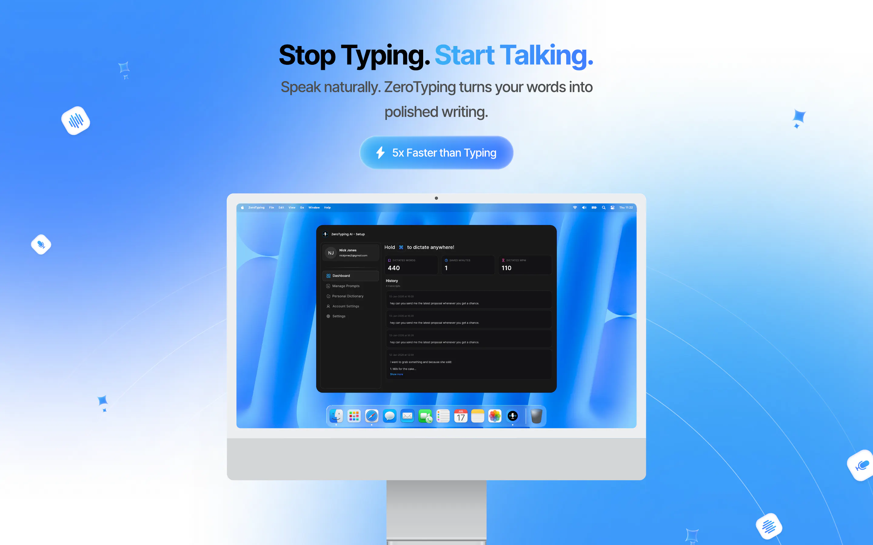 Zero typing  gallery image