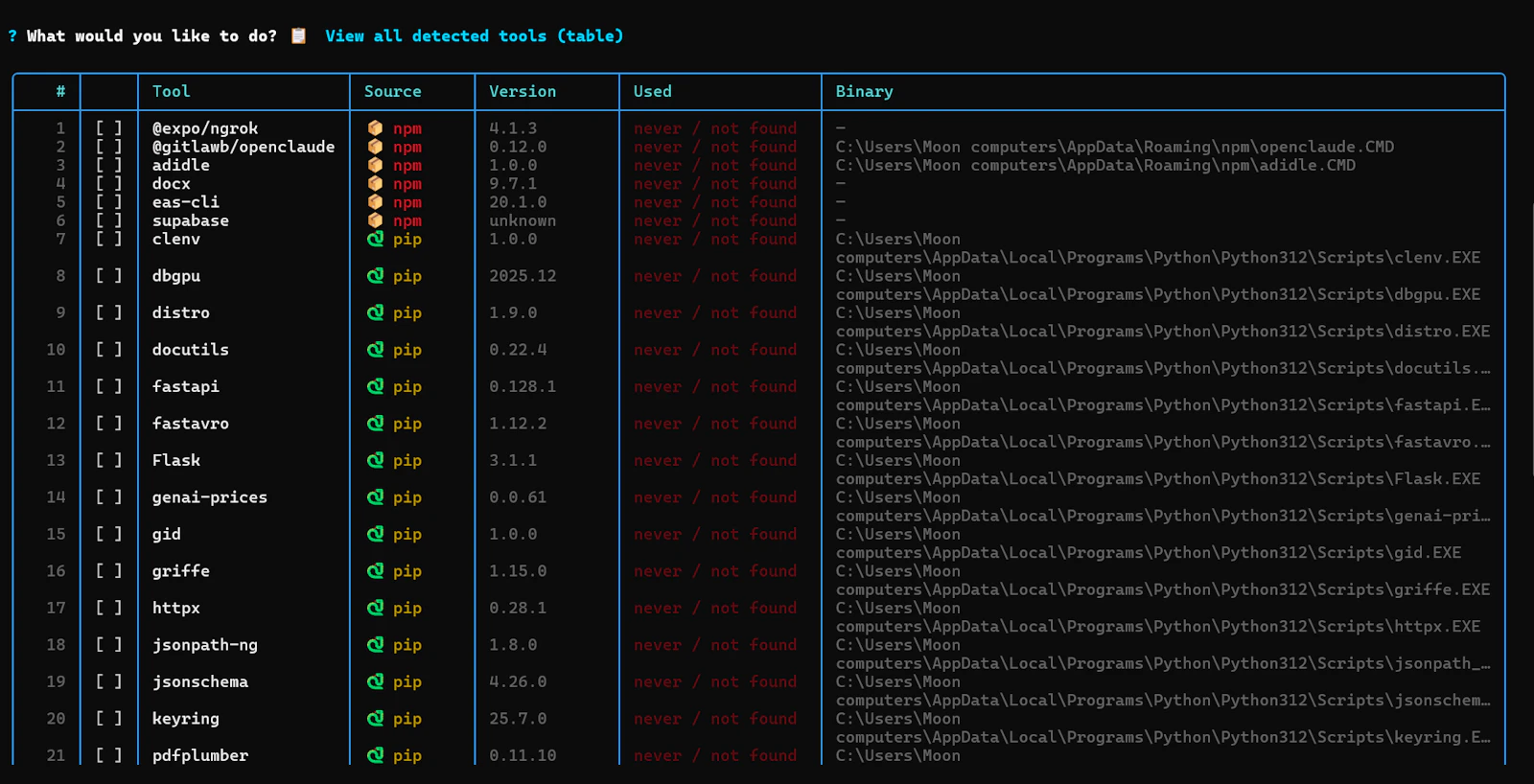Clenv screenshot 3