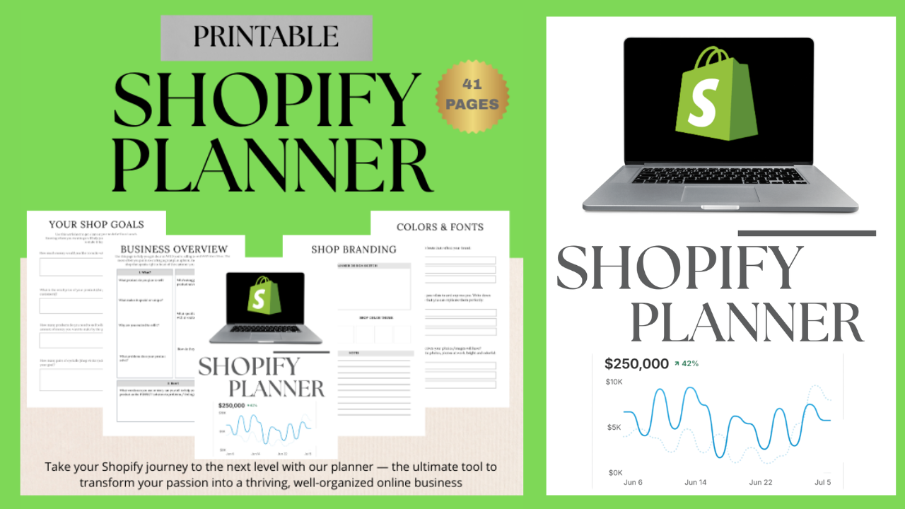 Shopify Growth Digital Business Planner  gallery image