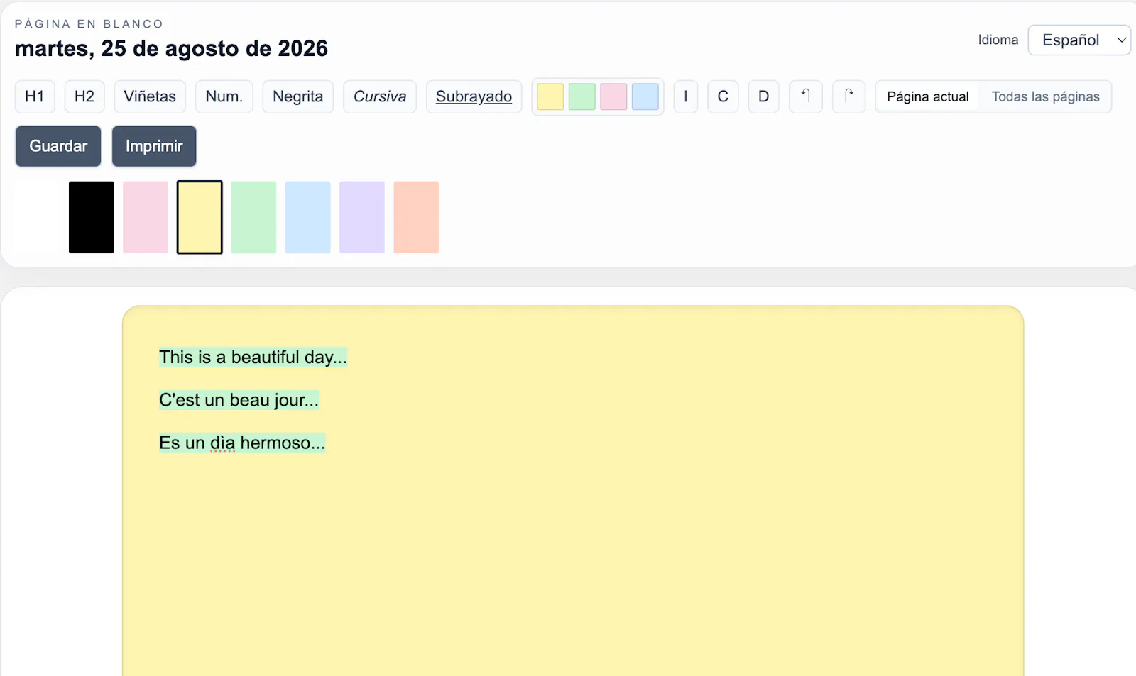 Ma Page Blanche screenshot 3
