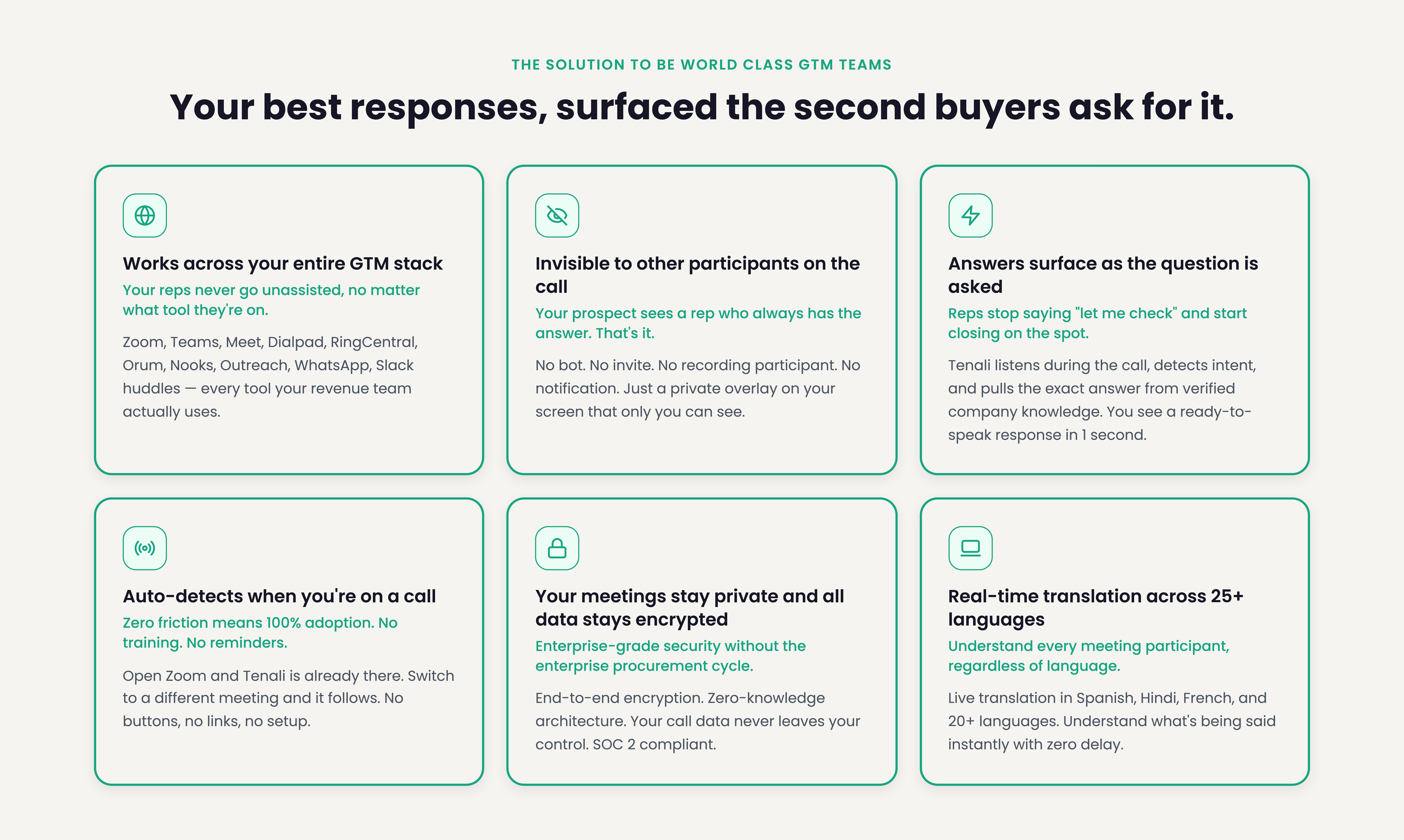 Tenali AI Real Time In-Call Intelligence gallery image