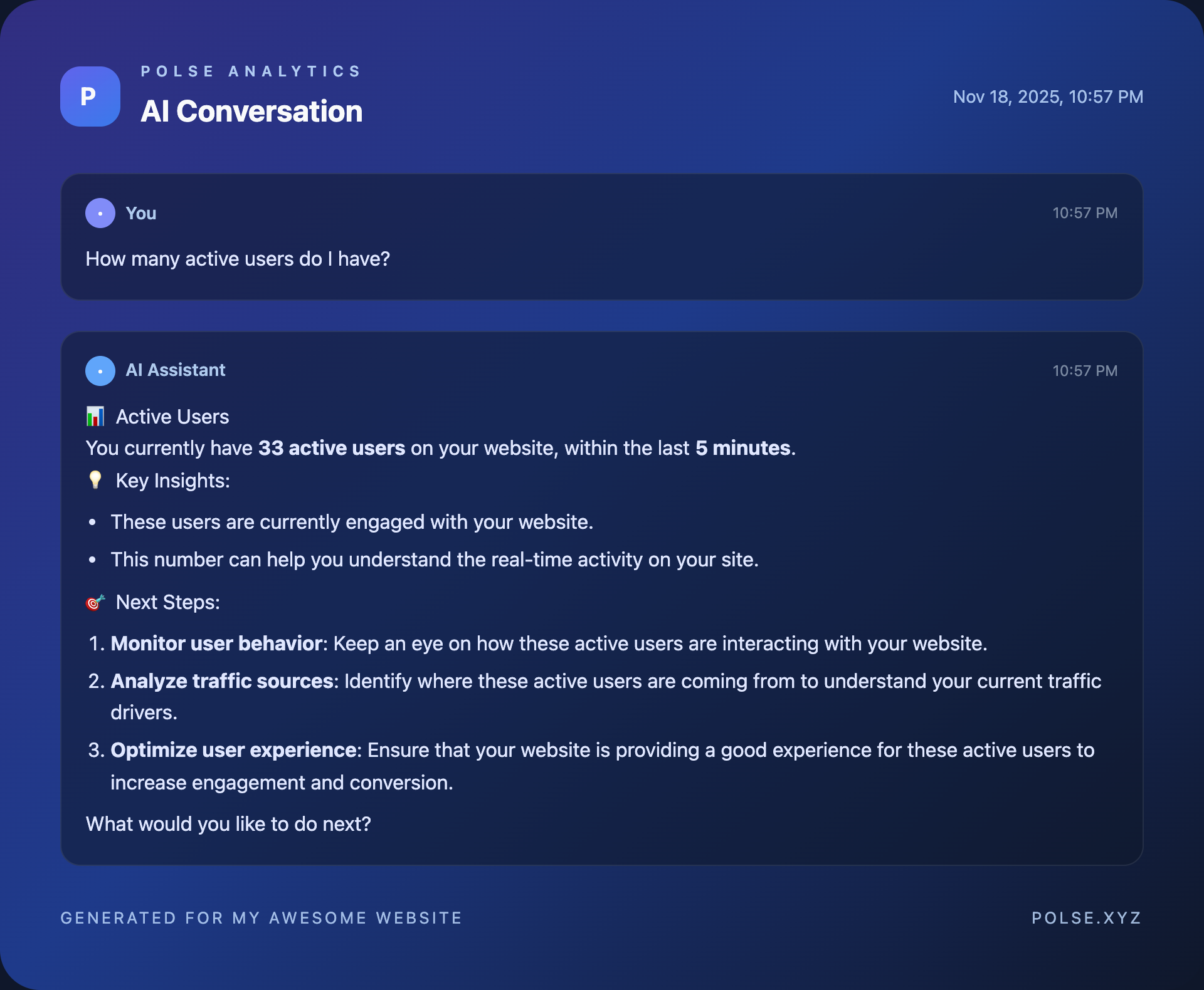 Polse - Screenshot 2 showing product features and functionality
