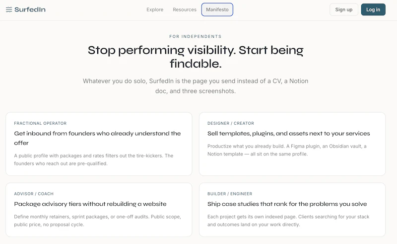 SurfedIn — Directory for independents screenshot 3
