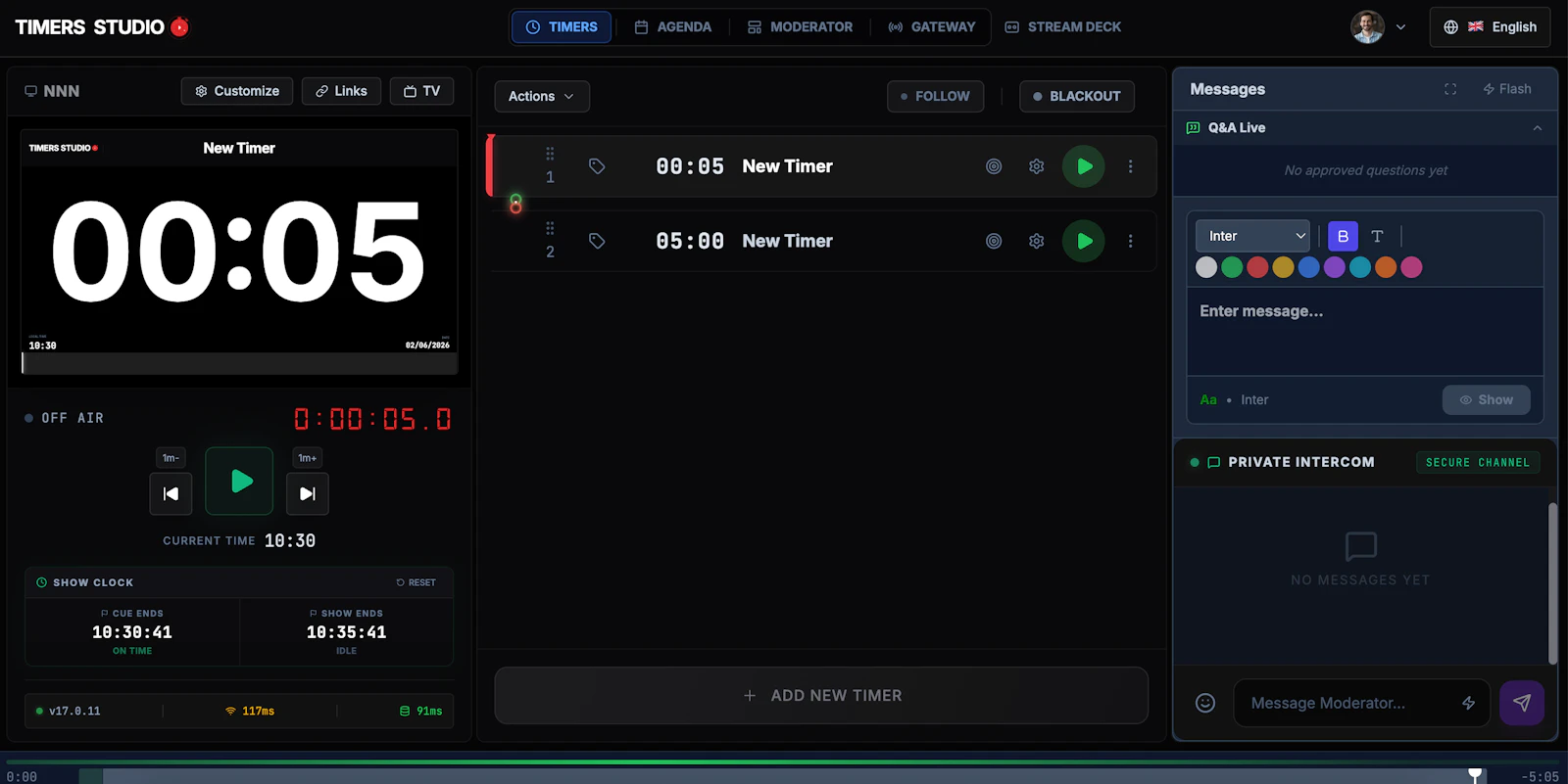 Timers Studio screenshot 1