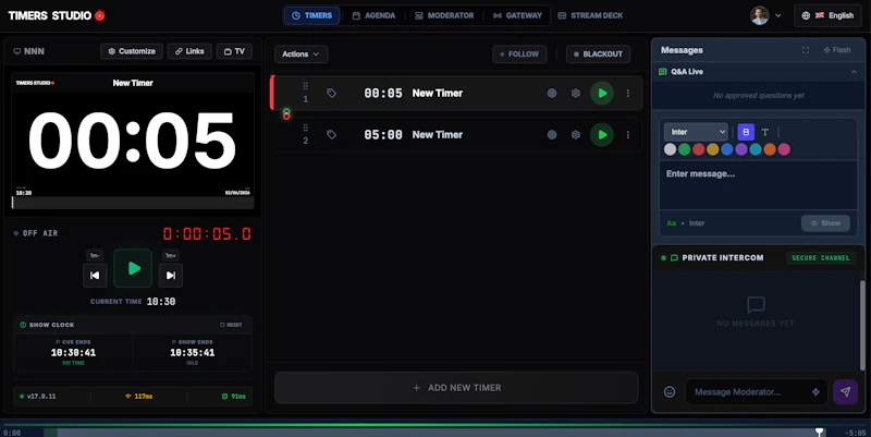 Timers Studio screenshot 1