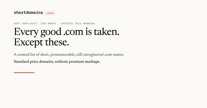 ShortDomains screenshot 1