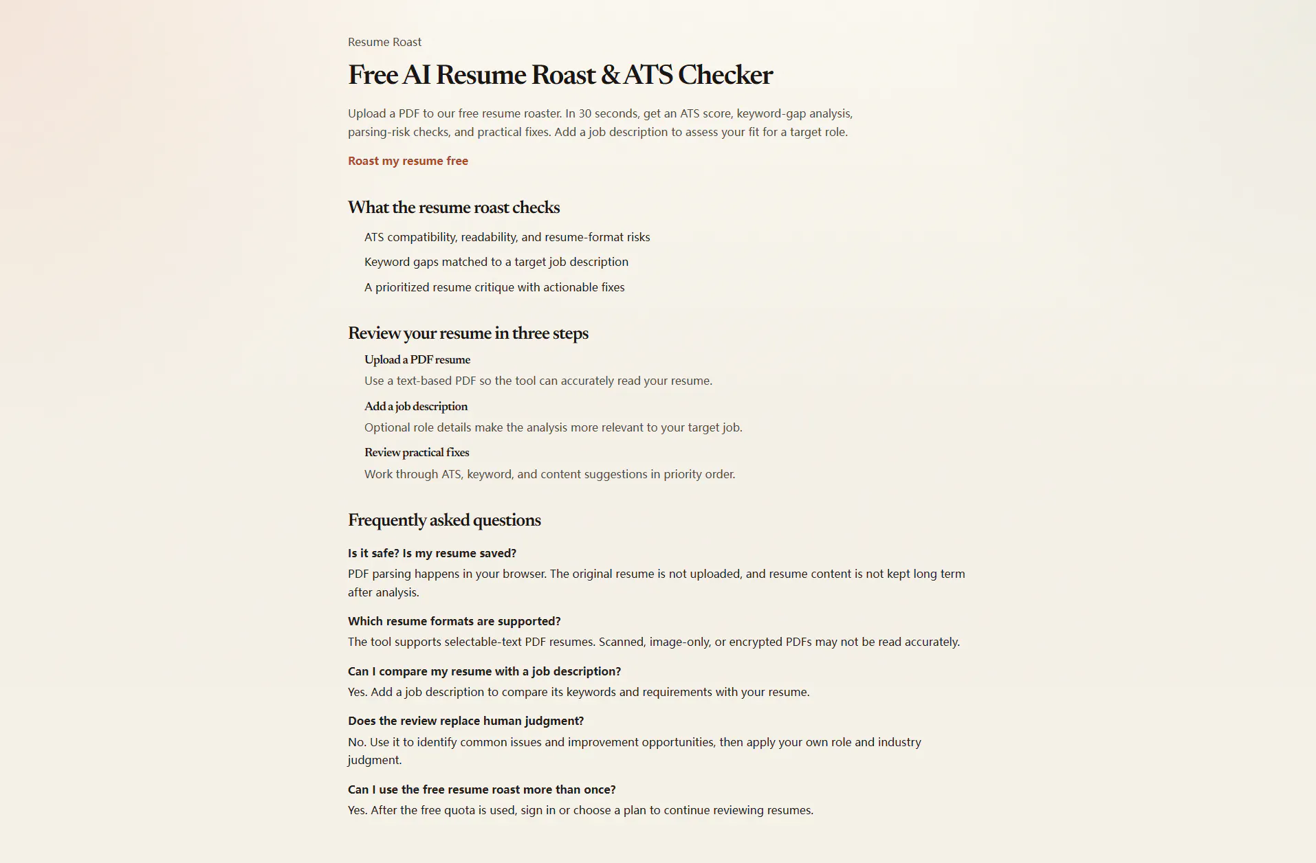 Resume Roast gallery image