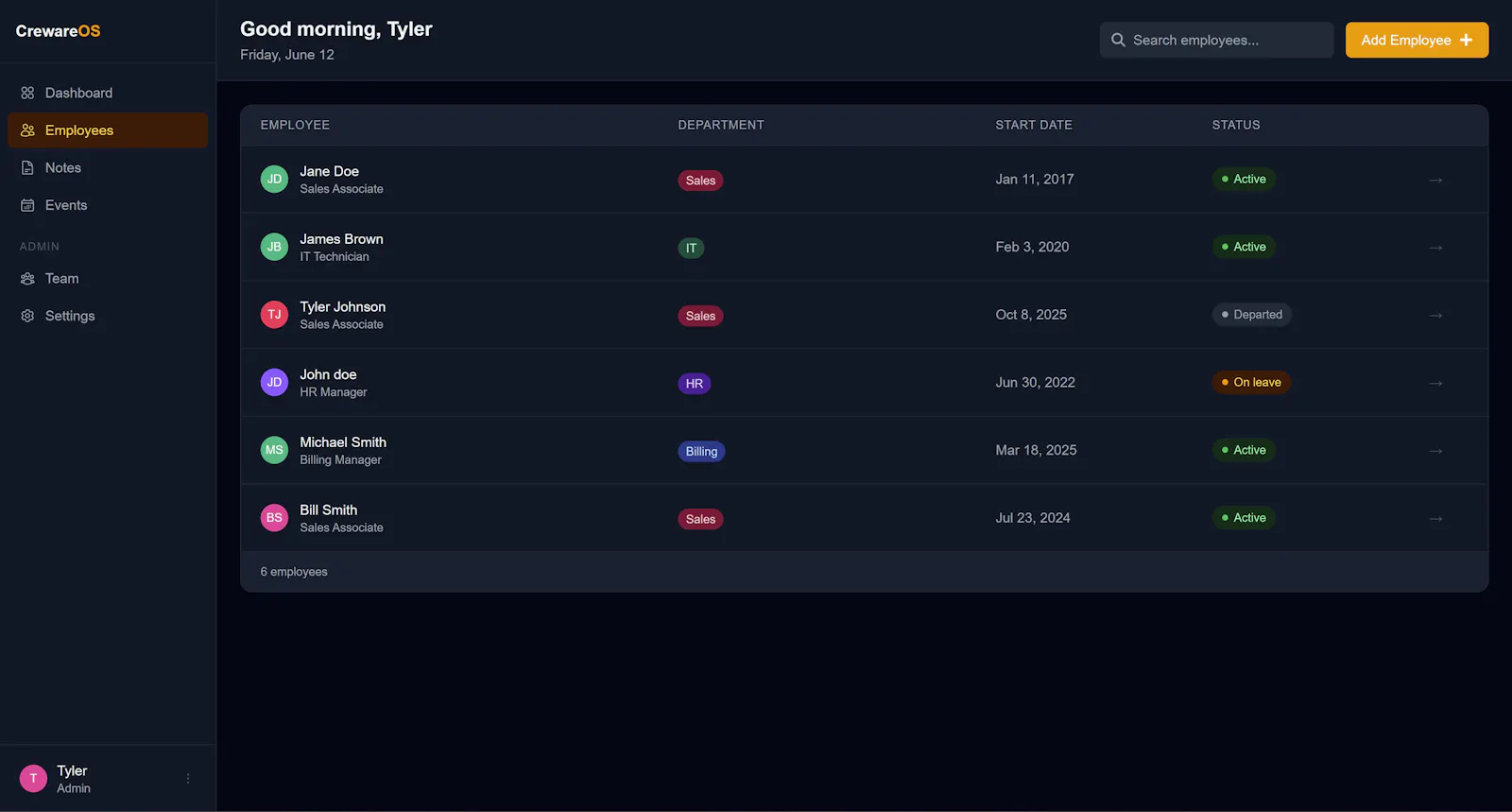 CrewareOS screenshot 4