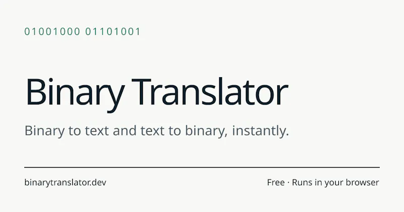 Binary Translator screenshot 1