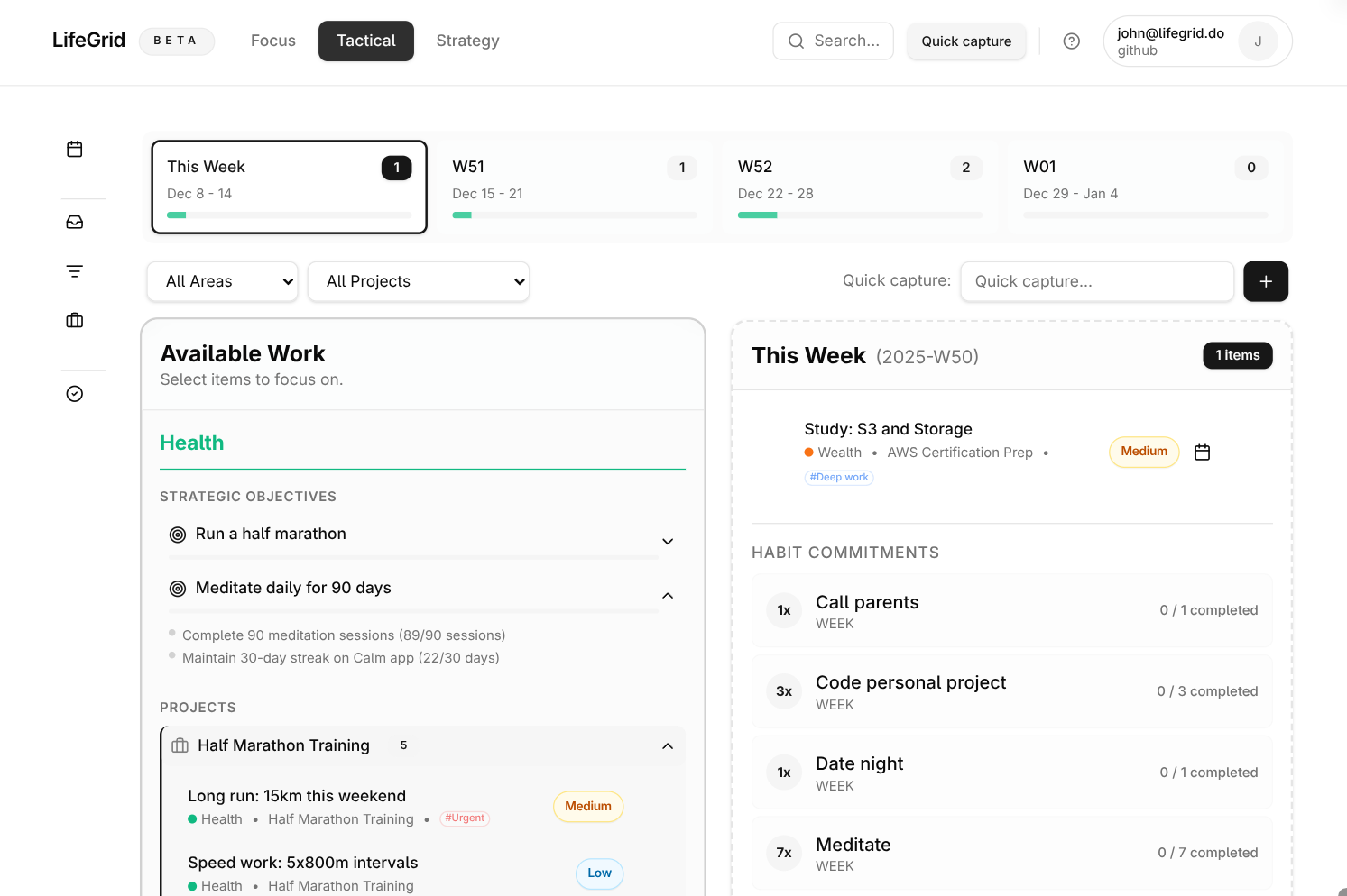 LifeGrid - Screenshot 3 showing product features and functionality