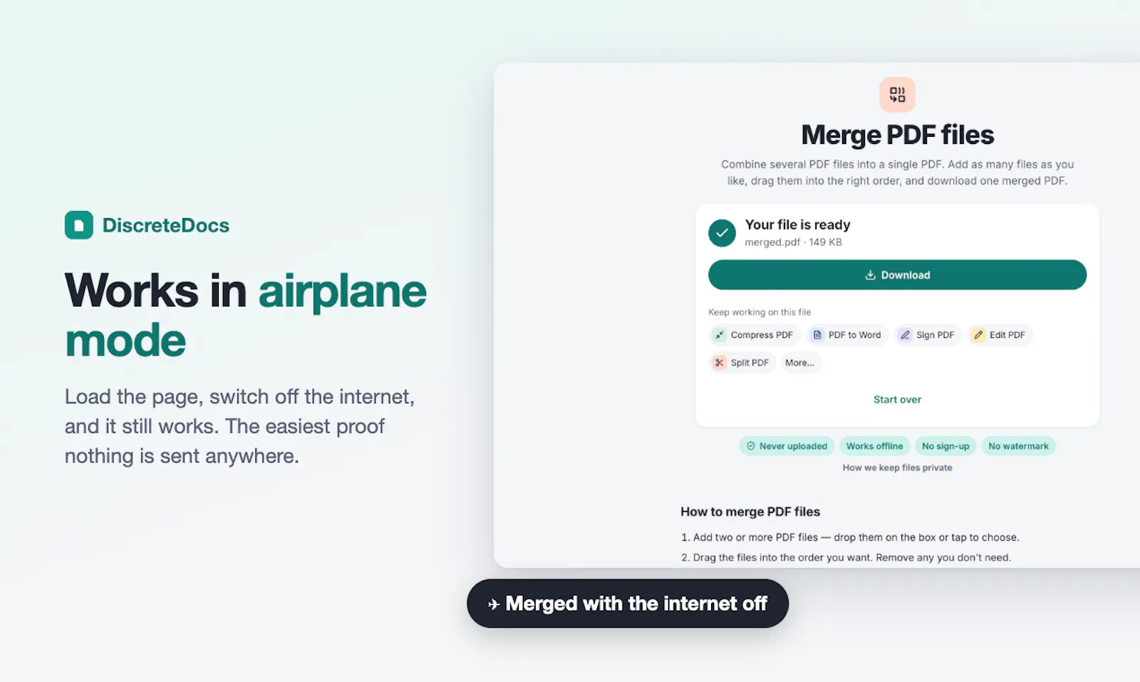 DiscreteDocs screenshot 2