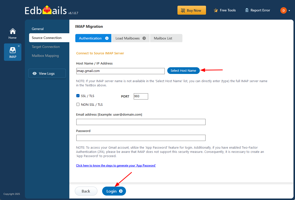 Edbmails imap geçişi - IMAP posta kutuları için herhangi bir posta sunucusuna sorunsuz geçiş. medya 3