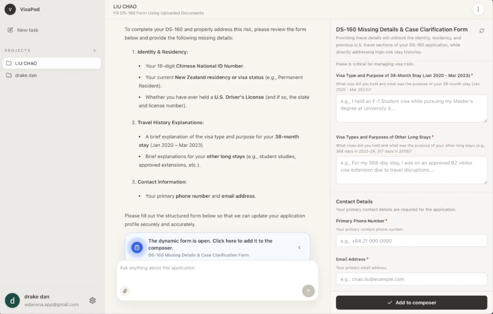 VisaPod screenshot 3