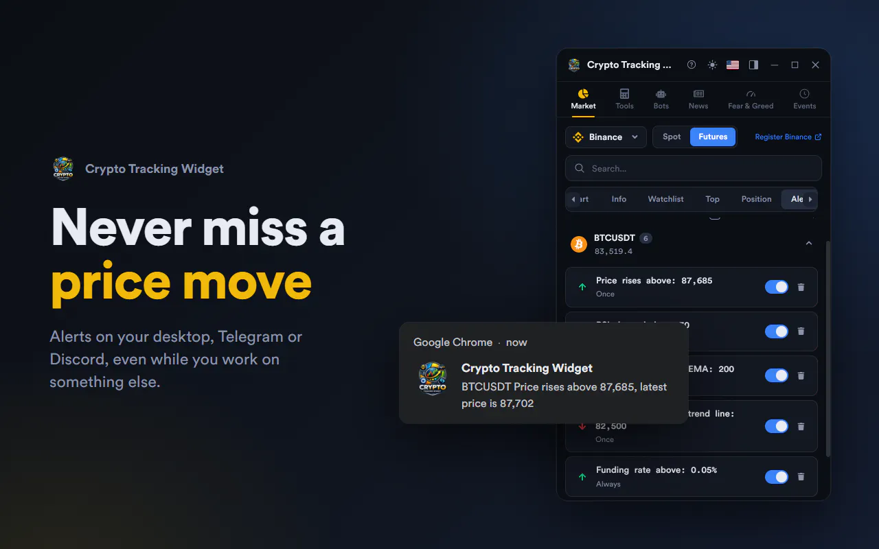 Crypto Tracking Widget gallery image