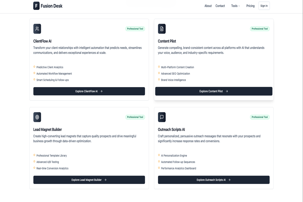 Fusion Desk gallery image