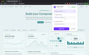 Shadcn Theme Switcher gallery image