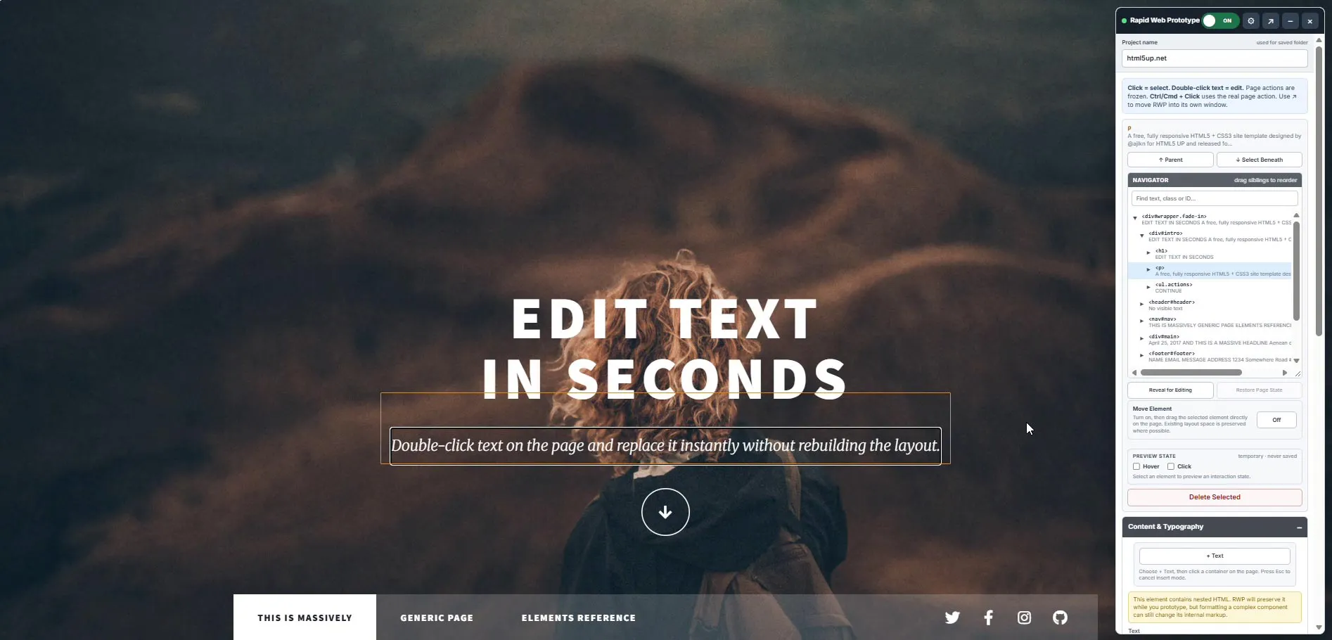 Rapid Web Prototyper gallery image