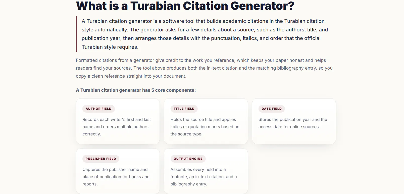 Turabian Citation Generator gallery image