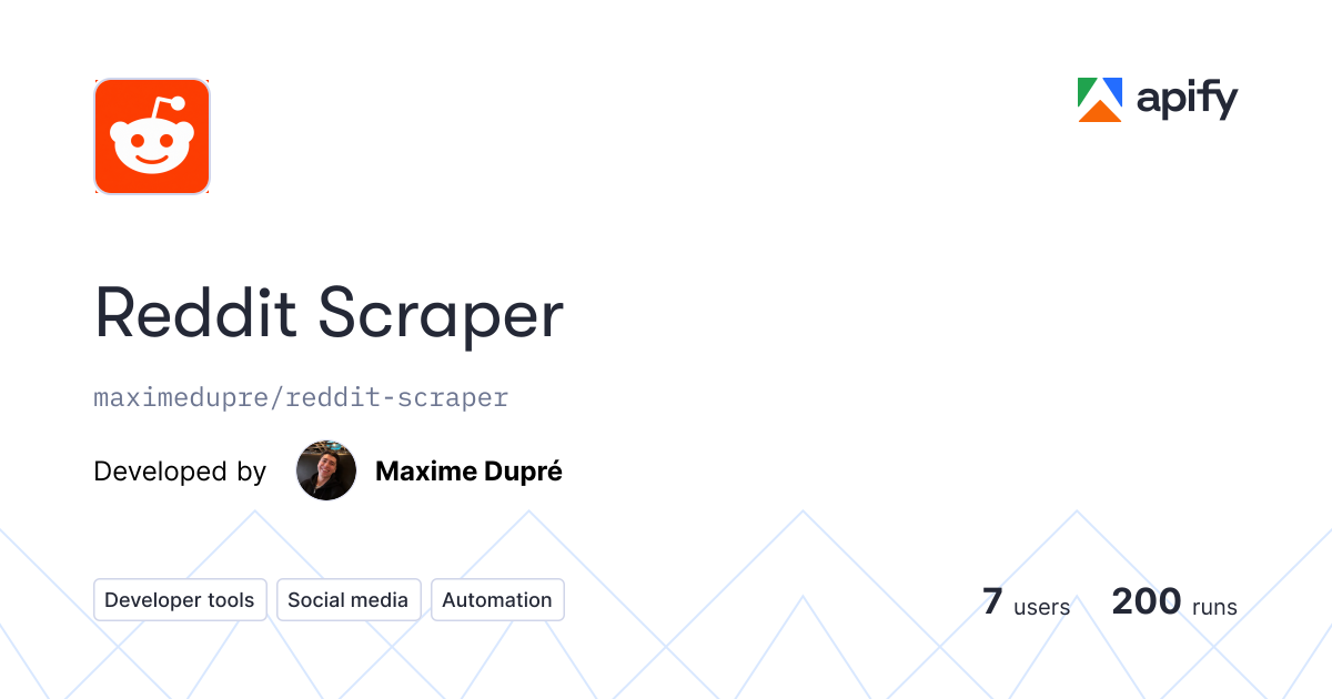 Reddit Scraper gallery image