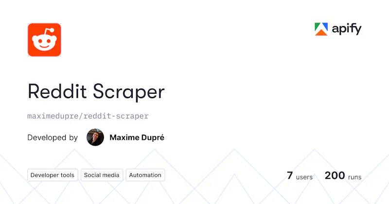Reddit Scraper screenshot 1