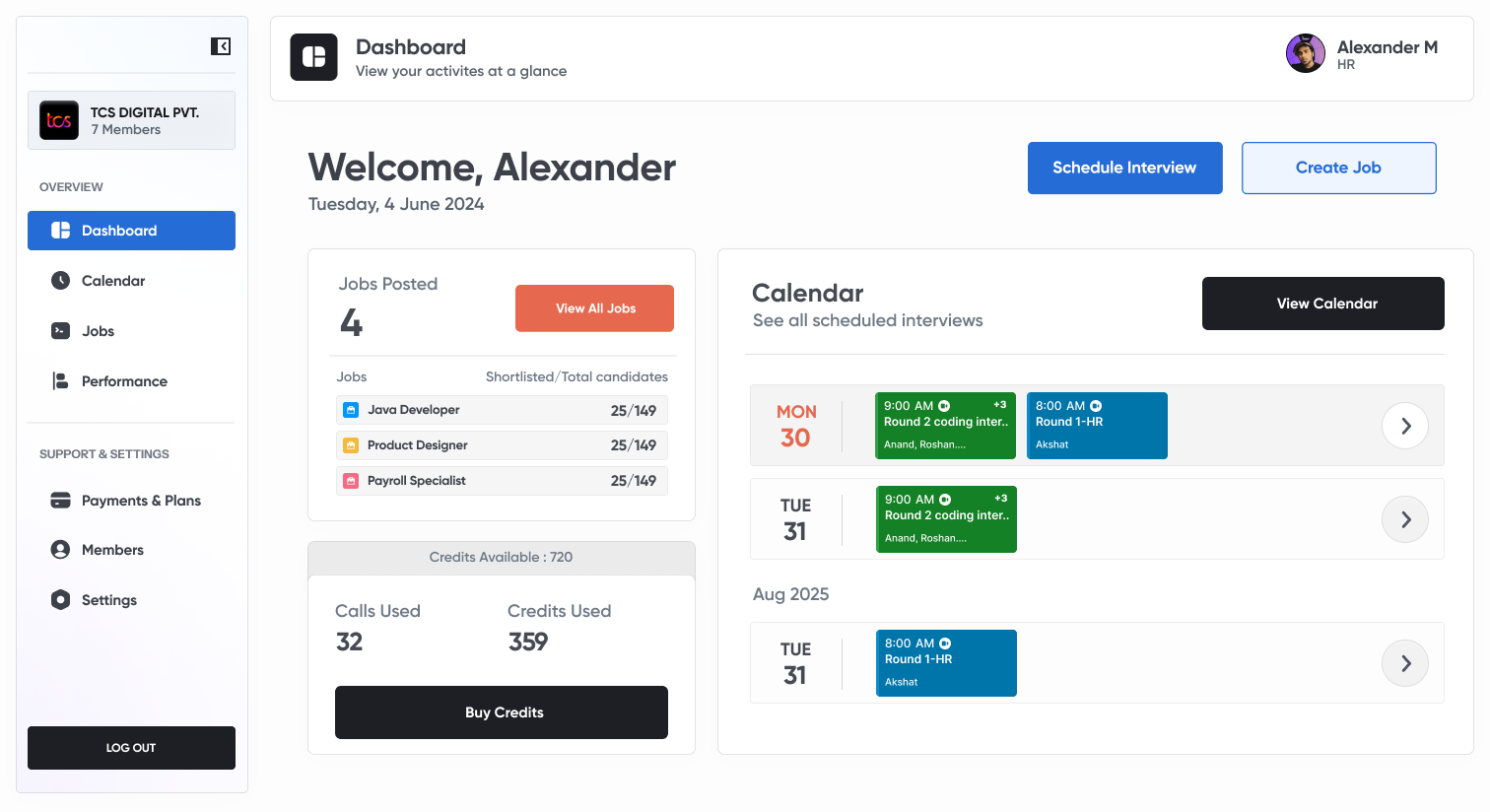 Expert Hire - Screenshot 2 showing product features and functionality