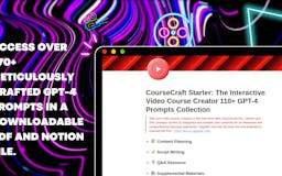  CourseCraft: GPT-4 Prompts Collection media 3