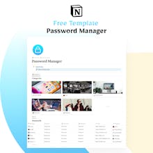 Password Manager Free Template gallery image