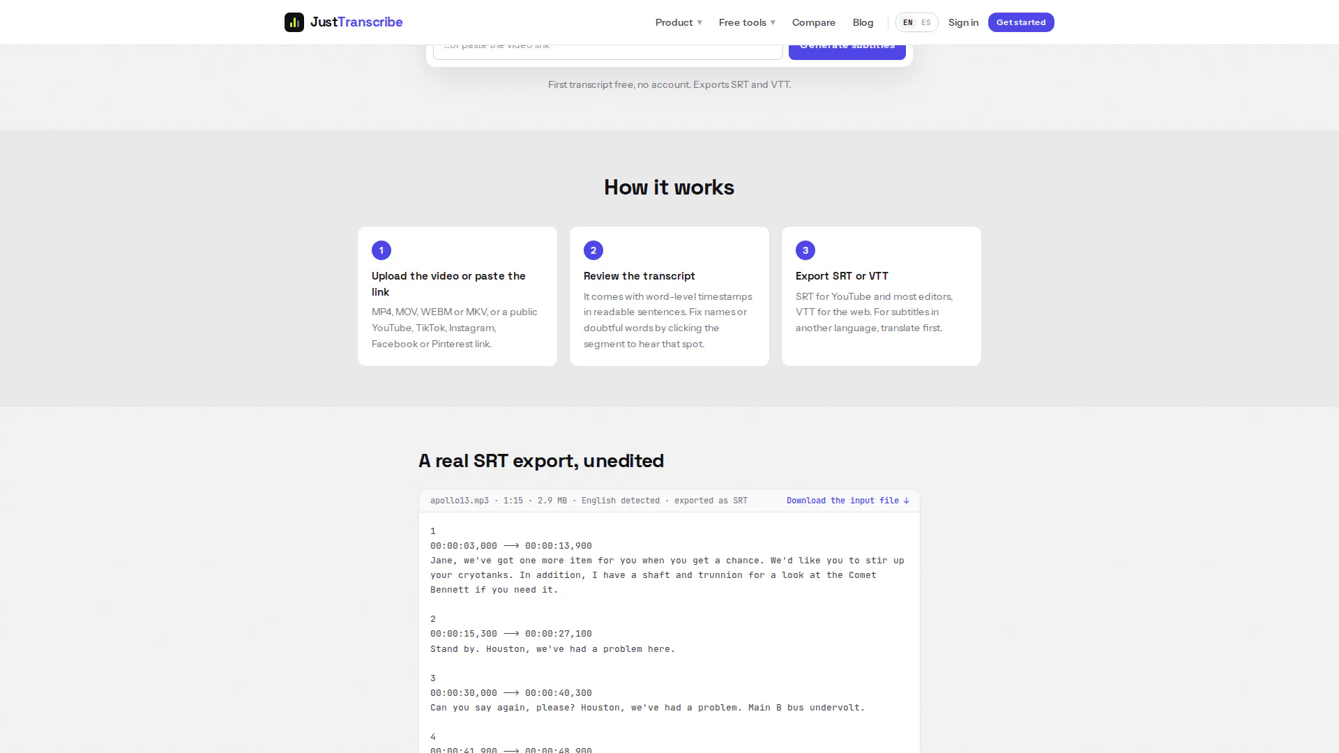 JustTranscribe gallery image